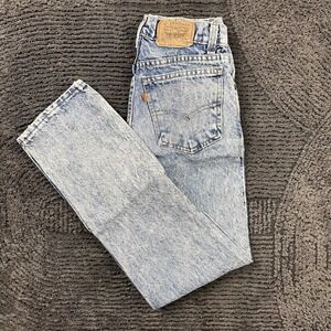 Vintage Levi's Women's Orange Tab 24x27 Acid‎ Wash High Waist Jeans USA Made 80s